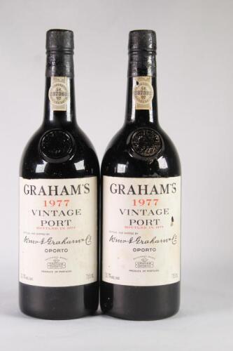 (2) 1977 Grahams Vintage, Oporto