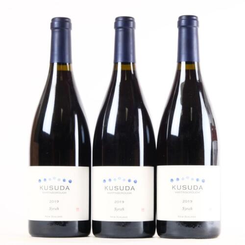 (3) 2019 Kusuda Syrah, Martinborough