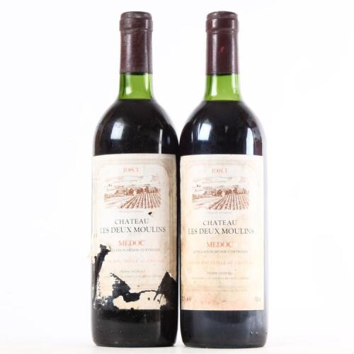 (2) 1983 Chateau Les Deux Moulins, Medoc