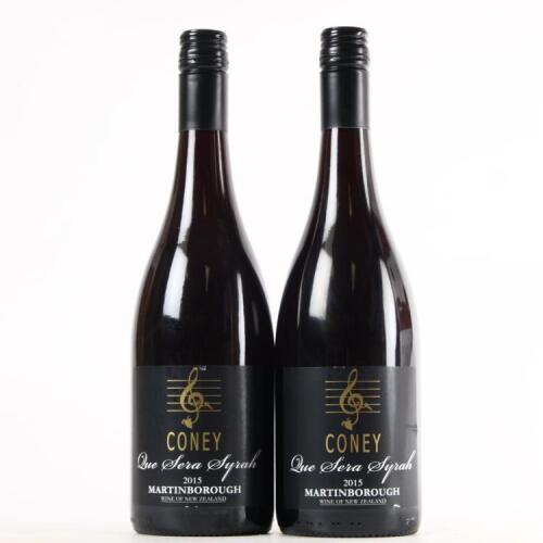 (2) 2015 Coney Que Sera Syrah, Martinborough
