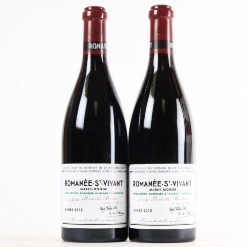 (2) 2012 Domaine de la Romanee-Conti Romanee-Saint-Vivant Grand Cru, Cote de Nuits