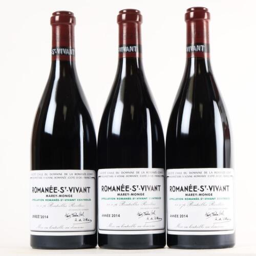 (3) 2014 Domaine de la Romanee-Conti Romanee-Saint-Vivant Grand Cru, Cote de Nuits