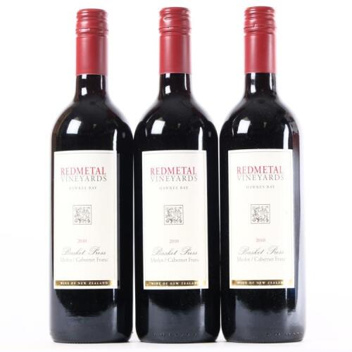 (3) 2010 Red Metal Basket Press Merlot/Franc, Bridge Pa