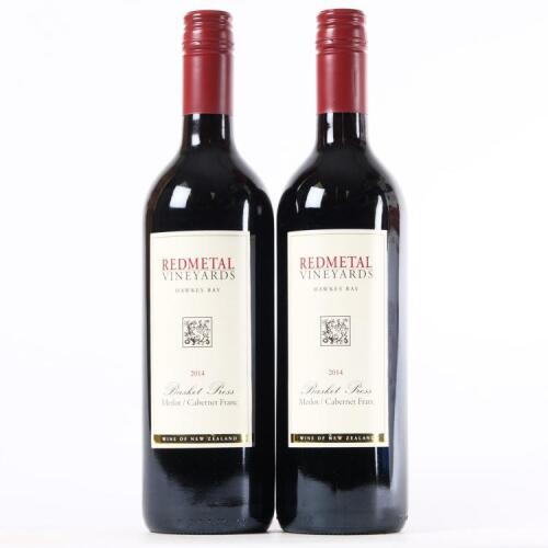 (2) 2014 Red Metal Basket Press Merlot/Franc, Bridge Pa