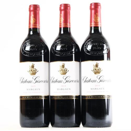 (3) 2019 Chateau Giscours 3eme Cru Classe, Margaux
