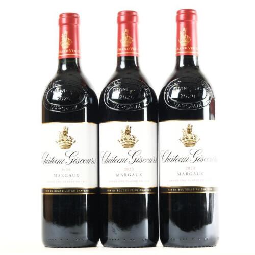 (3) 2020 Chateau Giscours 3eme Cru Classe, Margaux