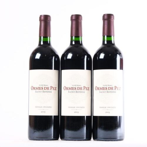 (3) 2019 Chateau Les Ormes-de-Pez, St Estephe