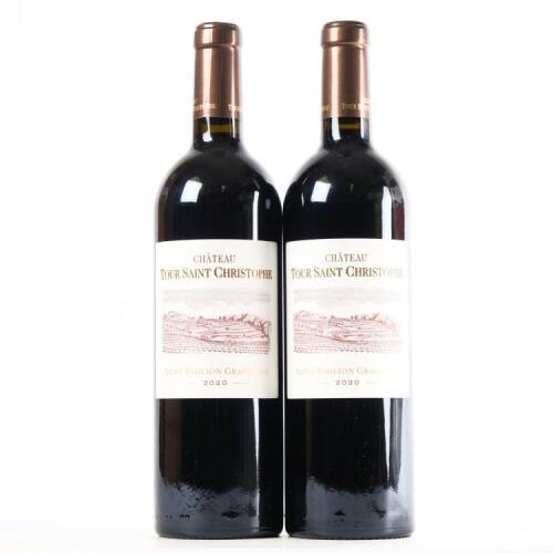 (2) 2020 Chateau Tour Saint Christophe, St Emilion