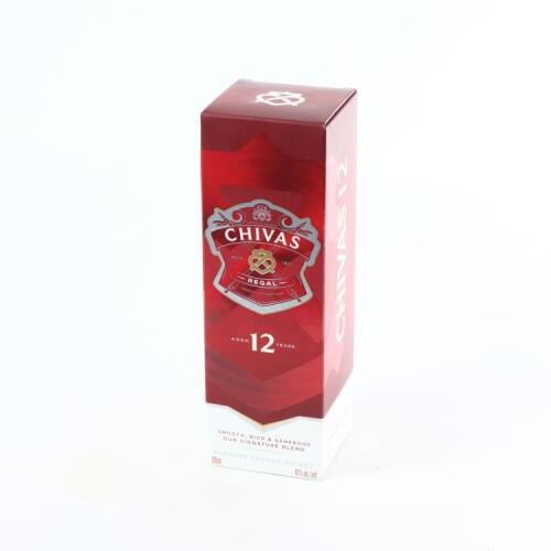 (1) Chivas Regal 12 Year Old Blended Scotch Whisky 700ml 40% abv, Scotland