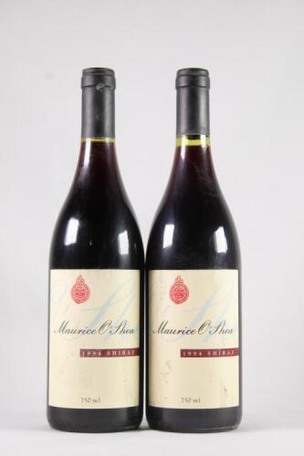 (2) 1994 Mount Pleasant Maurice O'Shea Shiraz, Hunter Valley NSW