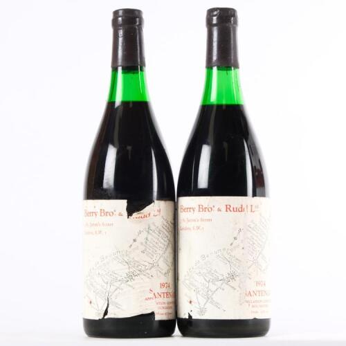 (2) 1974 Berry Bros and Rudd Santenay, Cote de Beaune
