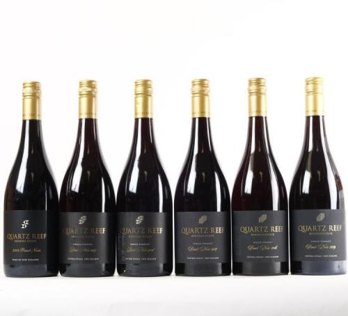 (1) Quartz Reef Bendigo Single Ferment Pinot Noir Vertical : 2014 - 2019 inclusive (6 pack)