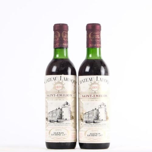 (2) 1970 Chateau Laroque 375ml, St Emilion