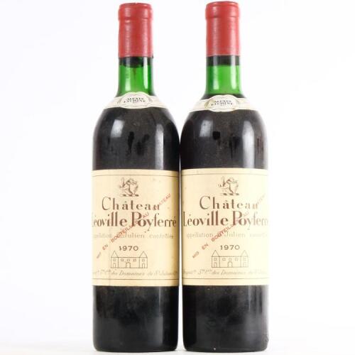 (2) 1970 Chateau Leoville Poyferre 2eme Cru Classe, St Julien