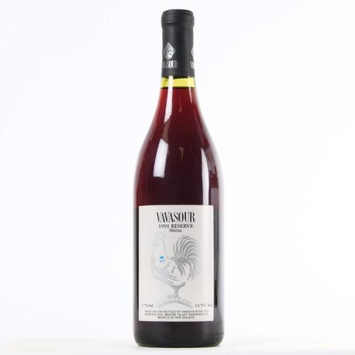 (1) 1991 Vavasour Reserve Shiraz, Marlborough