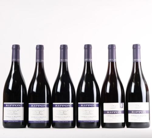(1) Rippon Emma's Block Pinot Noir, Wanaka Vertical 2008 - 2013 (6 pack)