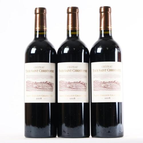 (3) 2018 Chateau Tour Saint Christophe, St Emilion