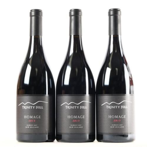 (3) 2013 Trinty Hill Homage Syrah, Gimblett Gravels