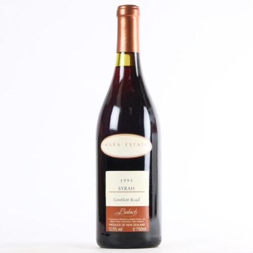 (1) 1995 Babich Mara Syrah, Gimblett Gravels