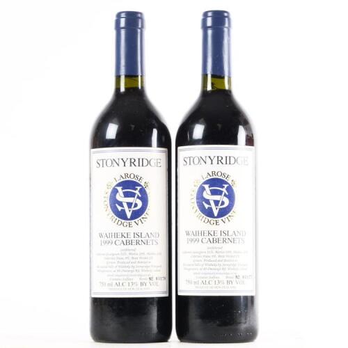 (2) 1999 Stonyridge Vineyard Larose, Waiheke