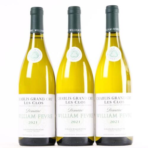 (3) 2021 William Fevre Les Clos Grand Cru, Chablis