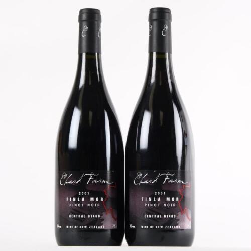 (2) 2001 Chard Farm Finla Mor Pinot Noir, Central Otago