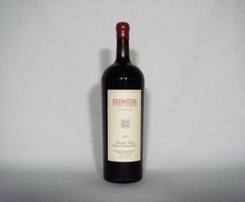 (1) 2000 Red Metal Basket Press Merlot/Cabernet Franc 1500ml, Gimblett Gravels