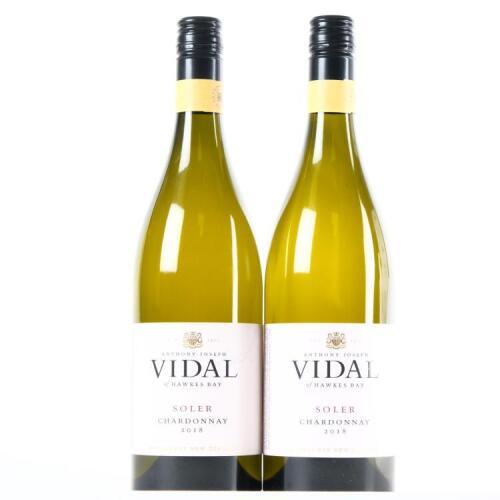 (2) 2018 Vidal Estate Soler Chardonnay, Hawkes Bay