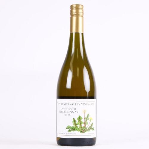 (1) 2008 Pyramid Valley Vineyards Lion's Tooth Chardonnay, Waikari