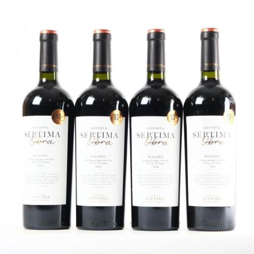 (4) 2018 Bodega Septima 'Septimo Dia-Septima Obra' Malbec, Mendoza Argentina