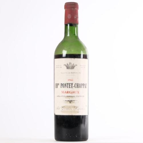 (1) 1961 Chateau Pontet Chappaz, Margaux