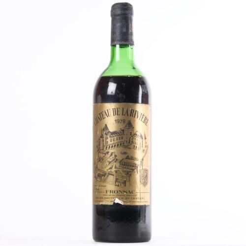 (1) 1978 Chateau de la Riviere, Fronsac