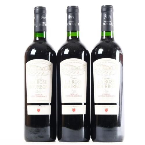 (3) 2014 Chateau Clos Bourbon Cuvee La Rose Bourbon, Cadillac Cotes de Bordeaux