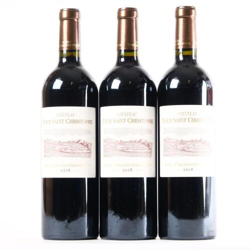 (3) 2018 Chateau Tour Saint Christophe, St Emilion