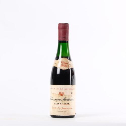 (1) 1966 Grants of St James Chassagne Montrachet Clos St Jean 375ml, Cote de Beaune