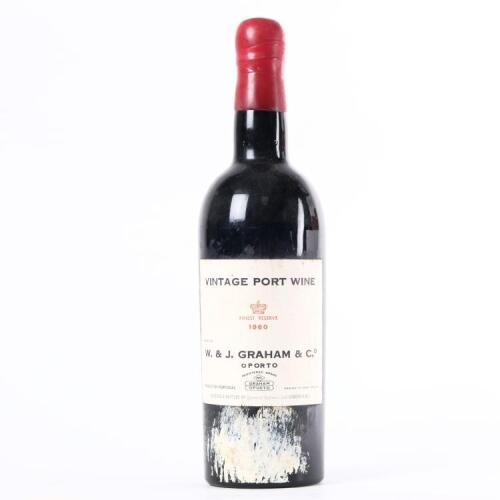 (1) 1960 W & J Graham & Co. Vintage Port, Oporto