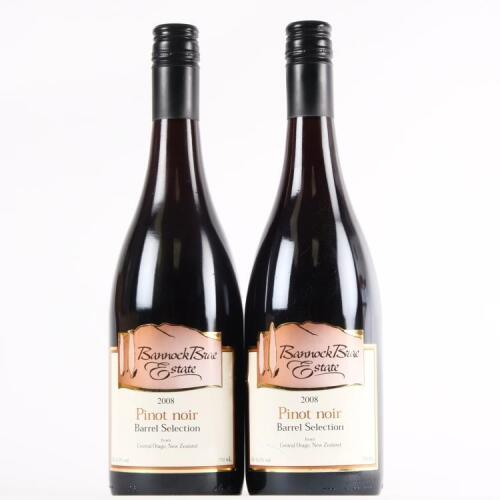 (2) 2008 Bannock Brae Estate Barrel Selection Pinot Noir, Central Otago
