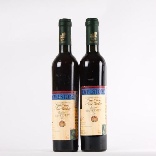 (2) 1994 Mission Estate Jewelstone Noble Nectar Rhine Riesling 375ml, Hawkes Bay