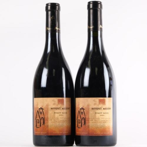 (2) 2001 Mount Maude Pinot Noir, Central Otago