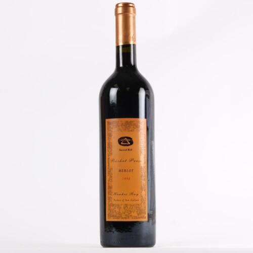 (1) 1998 Sacred Hill Basket Press Merlot, Hawkes Bay