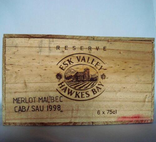 (6) 1998 Esk Valley Reserve Merlot/Malbec/Cabernet Sauvignon , Hawkes Bay