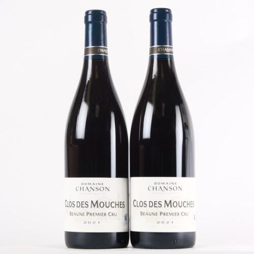 (2) 2021 Domaine Chanson Pere & Fils Clos des Mouches Beaune 1er Cru, Cote de Beaune