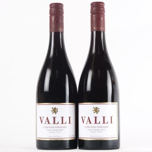 (2) 2021 Valli Pinot Noir, Gibbston