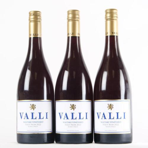 (3) 2022 Valli Pinot Noir, Waitaki