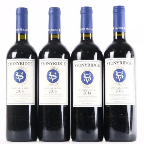 (4) 2014 Stonyridge Vineyard Larose, Waiheke