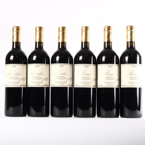 (6) 2007 Providence Private Reserve Cabernet Franc/Merlot/Malbec, Matakana