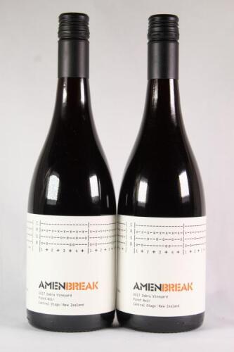(2) 2017 Clonal Bros Amen Break Zebra Vineyard Pinot Noir, Central Otago*&nbsp;