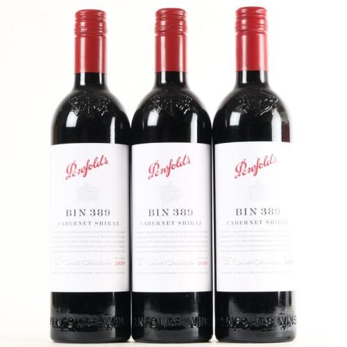 (3) 2019 Penfolds Bin 389 Cabernet Sauvignon/Shiraz, South Australia