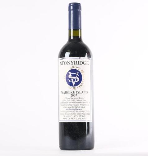 (1) 2007 Stonyridge Vineyard Larose, Waiheke