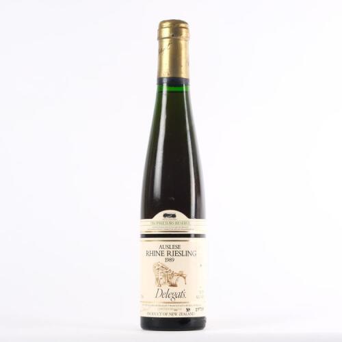 (1) 1989 Delegat's Proprietors Reserve Rhine Riesling Auslese 375ml, New Zealand